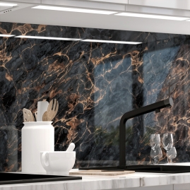 Kuechenrueckwand - MARMOR KUPFER - grafik