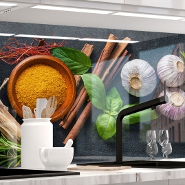 Kuechenrueckwand - GEWueRZSCHALEN - grafik