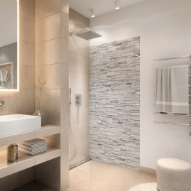 Duschrueckwand - BRUCH STEINWAND - grafik