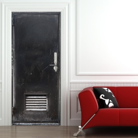 Tuertapete - ALTE STAHL TueR - grafik