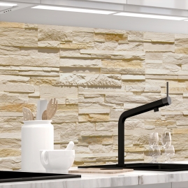 Kuechenrueckwand - STEINWAND ASHLAR - grafik