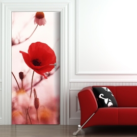 Tuertapete - MOHNBLUME - grafik