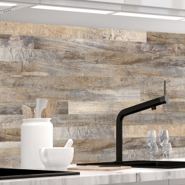 Kuechenrueckwand - HOLZPLANKEN - grafik