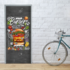 Tuertapete - BURGER MENU - grafik