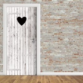 Tuertapete - HELLE HERZ TueR - grafik