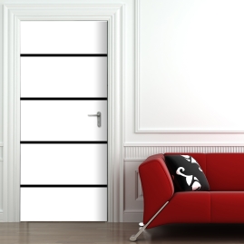 Tuertapete - TUER MIT STREIFEN - grafik