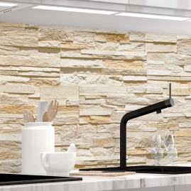 Kuechenrueckwand - STEINWAND ASHLAR - grafik