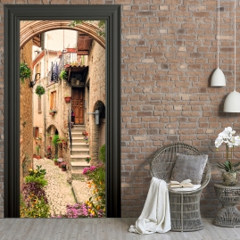 Tuertapete - ROMANTISCHE GASSE - grafik