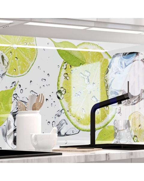 Kuechenrueckwand - LIMETTEN UND EIS - grafik