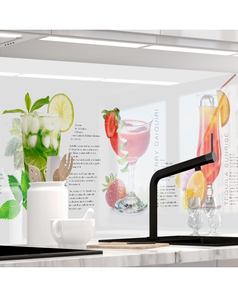 Kuechenrueckwand - SUMMER DRINKS - grafik