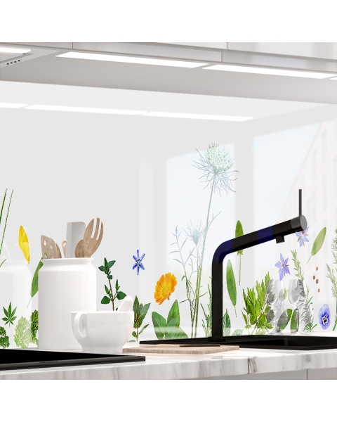 Kuechenrueckwand - SELECTED HERBS - grafik