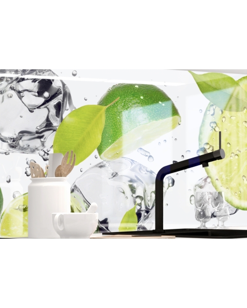 Kuechenrueckwand - LIMETTEN UND EIS - grafik