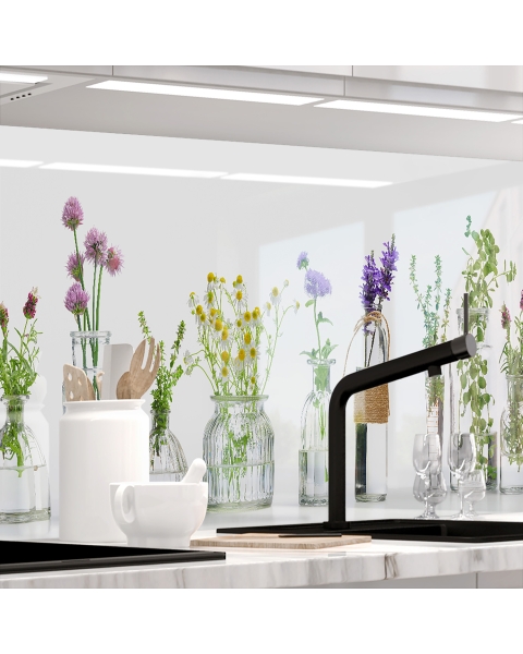 Kuechenrueckwand - KRaeUTERGLaeSER - grafik