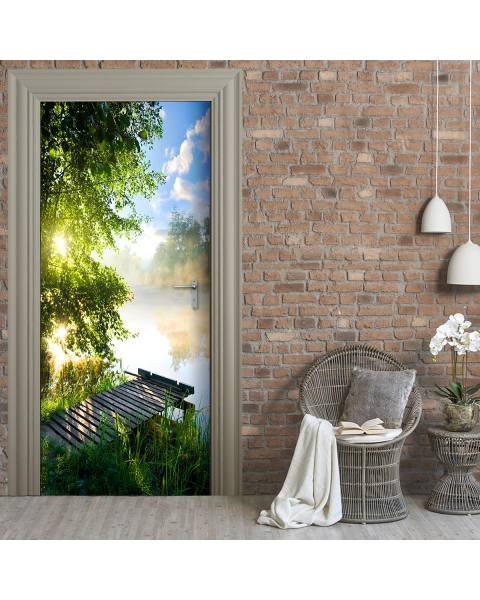 Tuertapete - STEG AM SEE - grafik