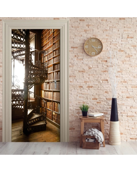 Tuertapete - BIBLIOTHEK - grafik