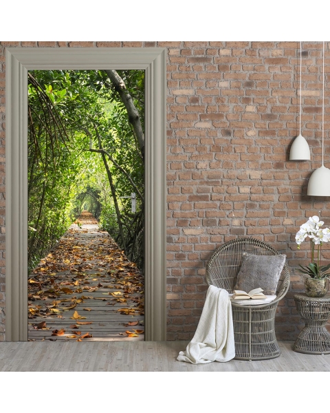 Tuertapete - WALDWEG - grafik