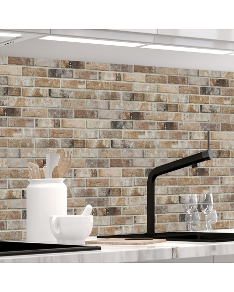 Kuechenrueckwand - LOFT BROWN - grafik