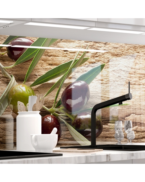 Kuechenrueckwand - OLIVEN - grafik