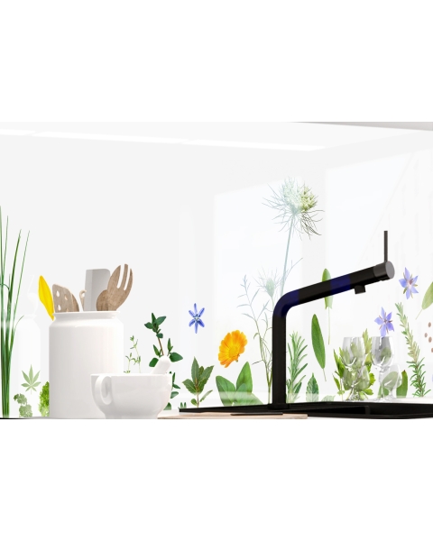 Kuechenrueckwand - SELECTED HERBS - grafik