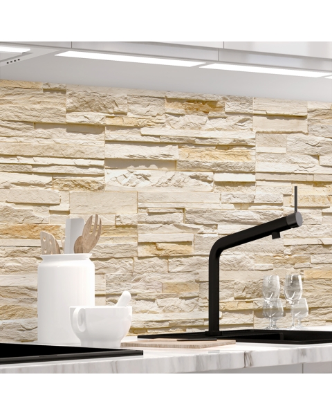 Kuechenrueckwand - STEINWAND ASHLAR - grafik