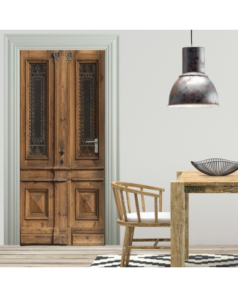 Tuertapete - RUSTIKALE HOLZTueR - grafik