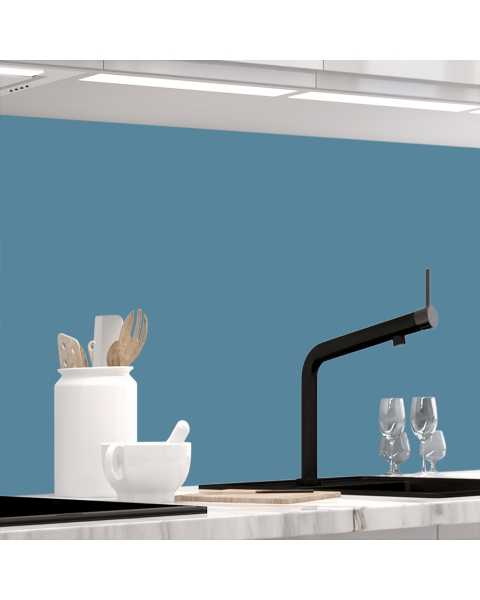 Kuechenrueckwand - RUHIGES LAGUNENBLAU - grafik