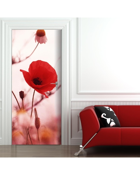 Tuertapete - MOHNBLUME - grafik