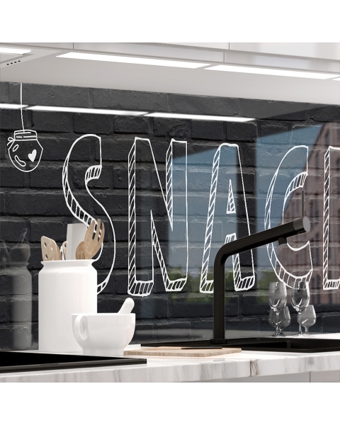 Kuechenrueckwand - SNACK ZONE - grafik