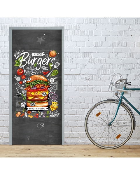 Tuertapete - BURGER MENU - grafik