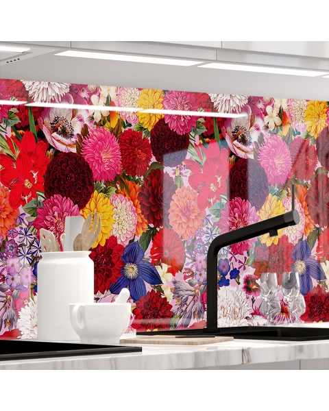 Kuechenrueckwand - DAHLIEN - grafik