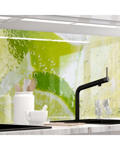 Kuechenrueckwand - GRueNE LIMETTEN - grafik