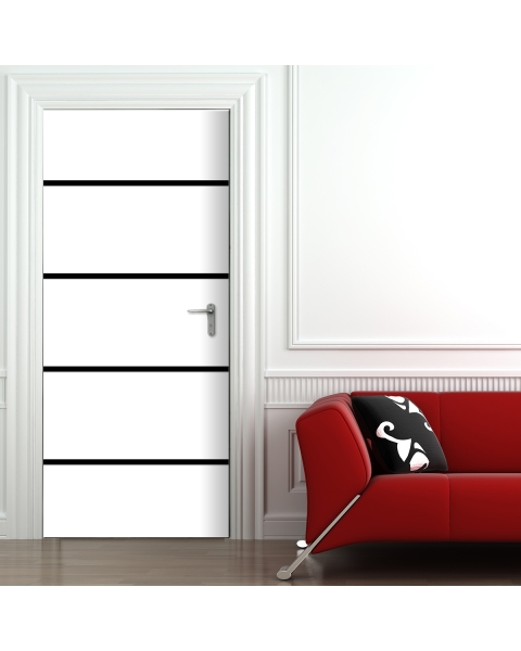 Tuertapete - TUER MIT STREIFEN - grafik