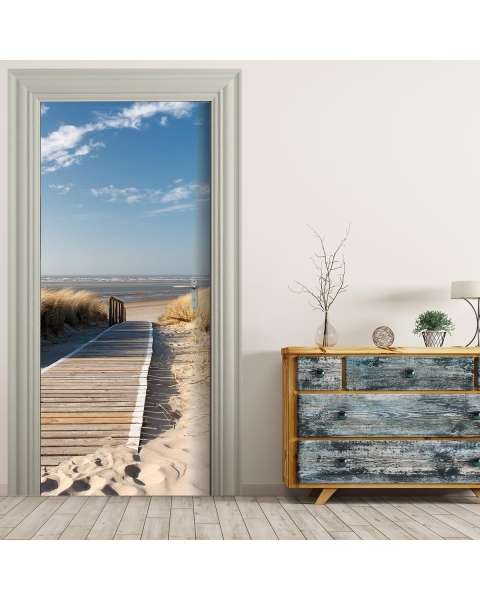 Tuertapete - STEG ZUM MEER - grafik