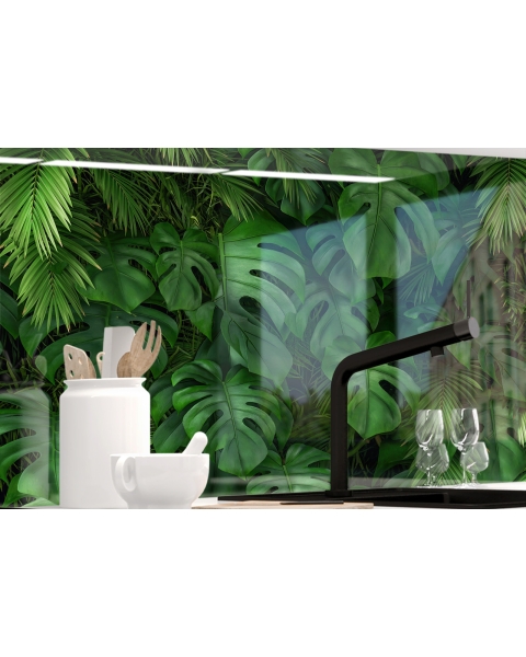 Kuechenrueckwand - BLaeTTER WAND - grafik