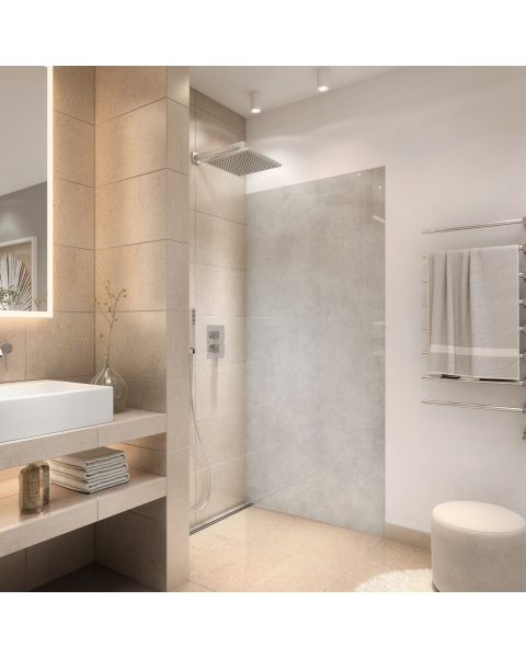 Duschrueckwand - BETON - grafik