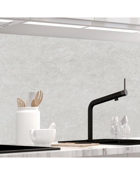 Kuechenrueckwand - WHITE NATURAL STONE - grafik