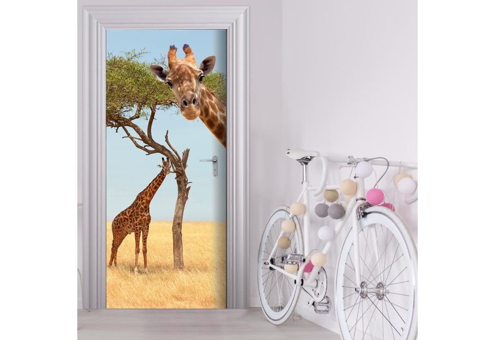 Door wallpaper - GIRAFFE Tuertapete - GIRAFFE - grafik