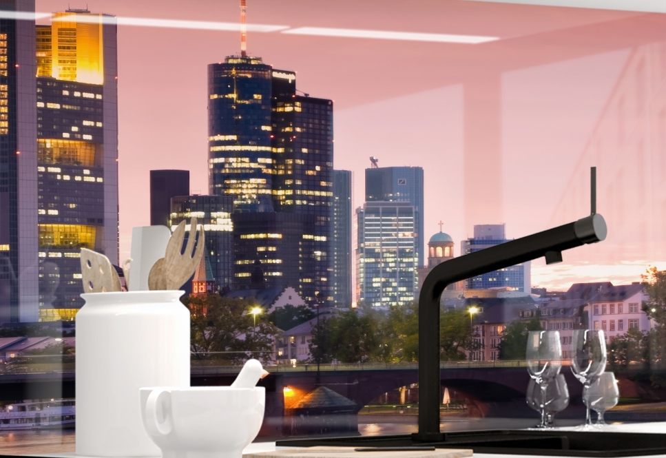 Kuechenrueckwand - FRANKFURTER SKYLINE - grafik