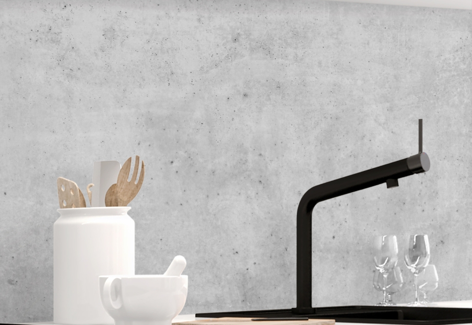 Kitchen backsplash - CONCRETE Kuechenrueckwand - BETON - grafik