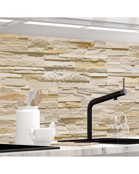 Küchenrückwand - STEINWAND ASHLAR