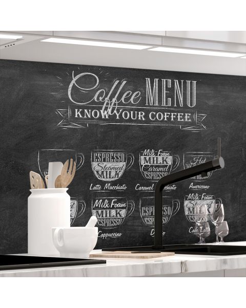 Küchenrückwand - BISTRO MENU