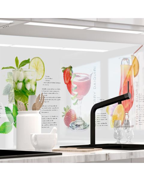 37828 Küchenrückwand - SUMMER DRINKS-stickerprofis
