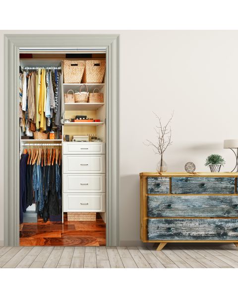36131 Türtapete - KLEIDERSCHRANK-stickerprofis