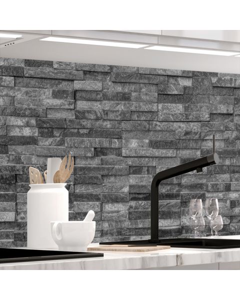 37836 Küchenrückwand - STEINWAND LUXURY-stickerprofis