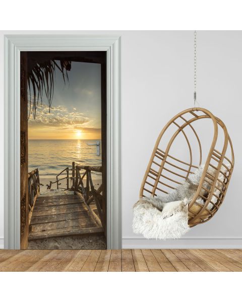 36179 Türtapete - TREPPE ZUM STRAND-stickerprofis