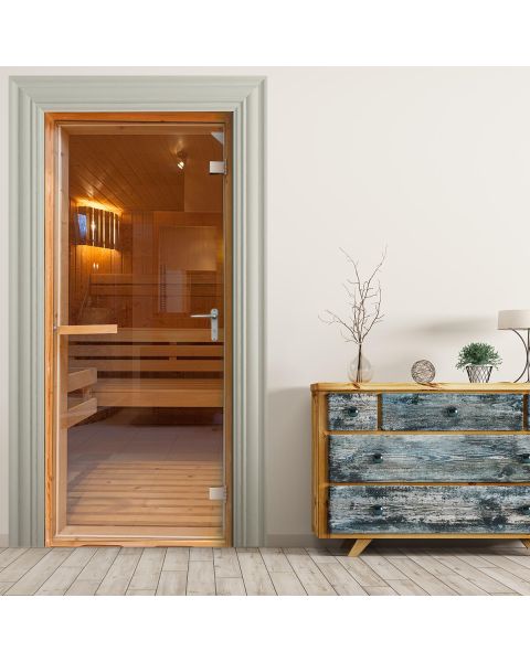 36151 Türtapete - SAUNA-stickerprofis