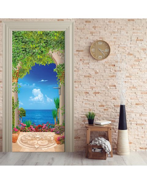 36158 Türtapete - AUSBLICK AM MEER-stickerprofis