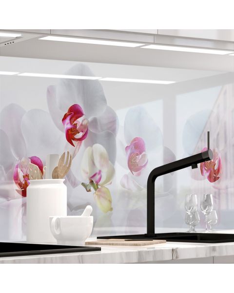 37804 Küchenrückwand - ORCHIDEEN ENSEMBLE-stickerprofis