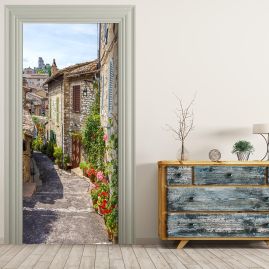 Türtapete - ITALIENISCHE GASSE TOSKANA