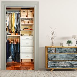 36131 Türtapete - KLEIDERSCHRANK-stickerprofis